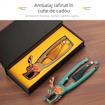 Instrument pentru ceai din oțel inoxidabil, pictat manual: cuțit/ace pentru ceai și clește pentru ceai, destinat ceaiului negru; economisește efortul și include deschizător de nuci.