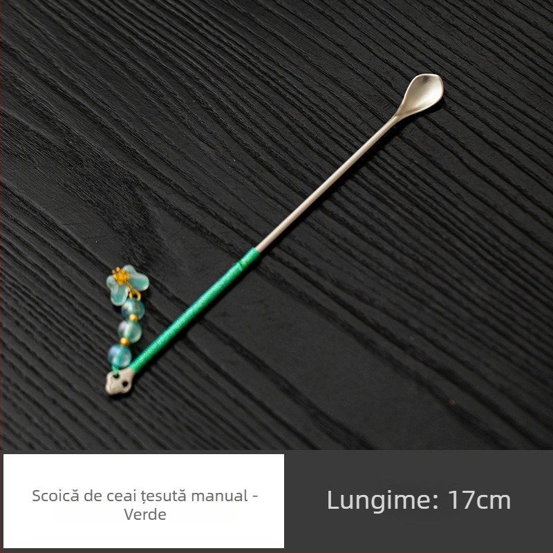 Linguriță de ceai din magneziu, țesută manual, pentru ceremonia ceaiului chinezesc tradițional, utilizare casnică, suport pentru ceai în formă de lotus