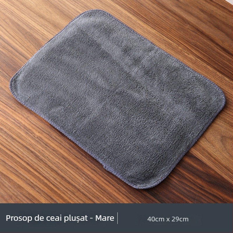 Prosop mare de ceai, absorbant, îngroșat, pentru seturi de ceai și masă în stil Zen