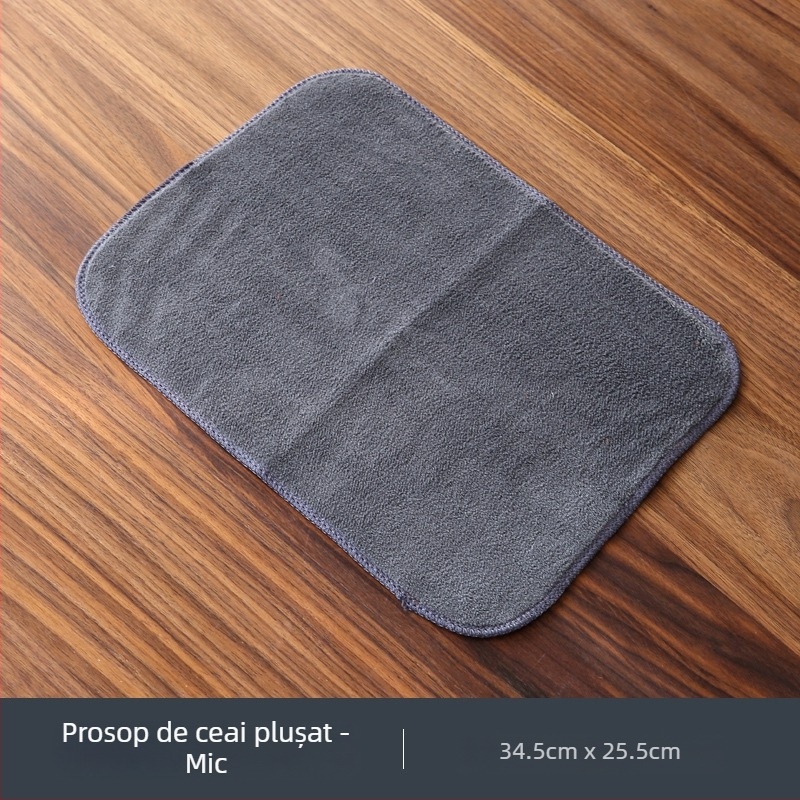 Prosop mare de ceai, absorbant, îngroșat, pentru seturi de ceai și masă în stil Zen