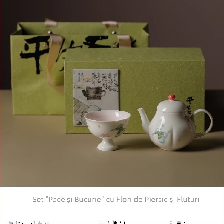Ceainic pictat manual cu glazură Arita, ceramică mică pentru uz casnic, aspect elegant
