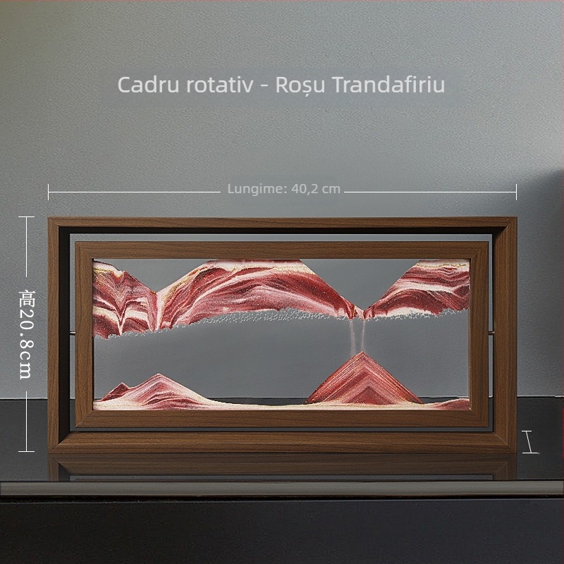 Ornament austriac cu pictură în nisip pentru casă – decor modern cu clepsidră