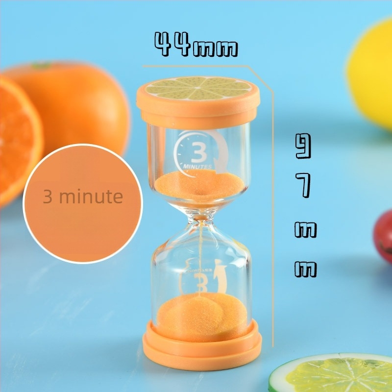 Clepsidră cu fructe pentru copii – ornament de birou creativ, cu intervale de 3/5/10/20 minute pentru masă și perierea dinților