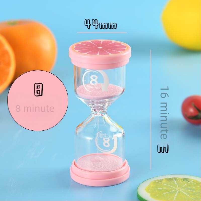 Clepsidră cu fructe pentru copii – ornament de birou creativ, cu intervale de 3/5/10/20 minute pentru masă și perierea dinților