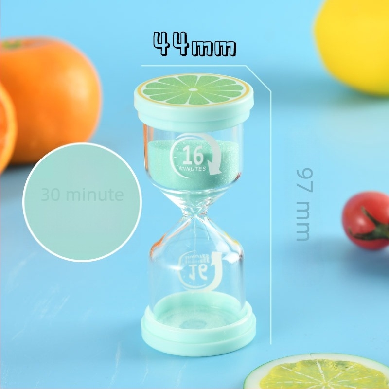 Clepsidră cu fructe pentru copii – ornament de birou creativ, cu intervale de 3/5/10/20 minute pentru masă și perierea dinților