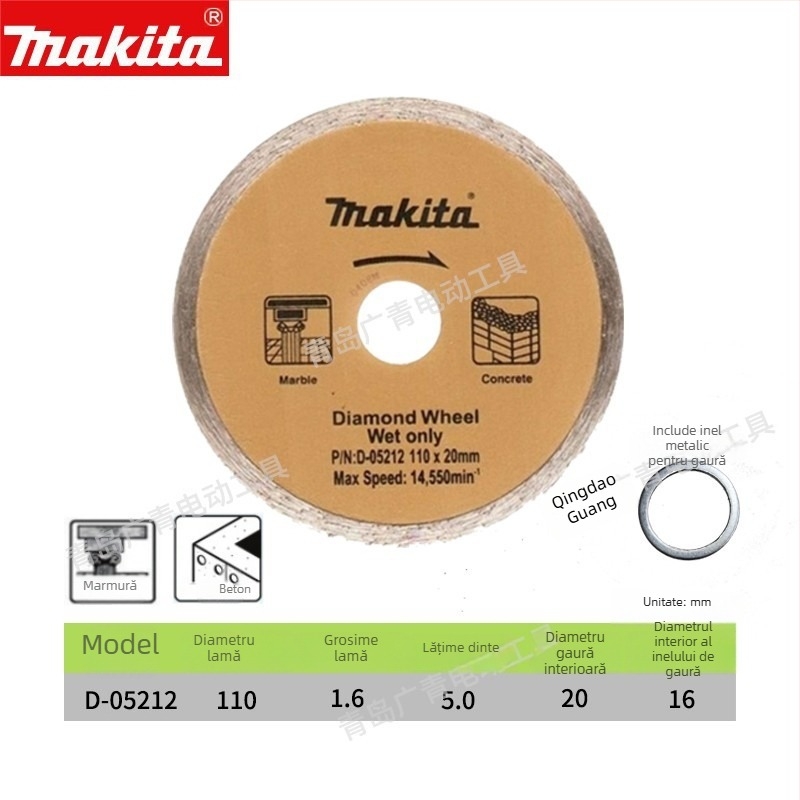 Makita Disc diamant pentru tăiere marmură, granit, beton și plăci