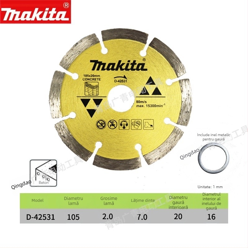 Makita Disc diamant pentru tăiere marmură, granit, beton și plăci