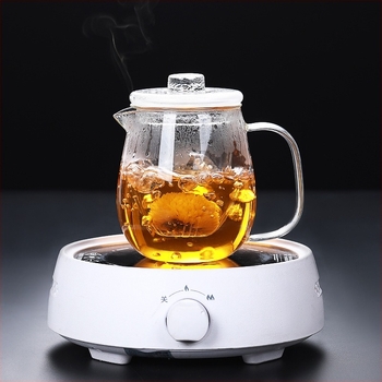 Ceainic din sticlă borosilicată, set simplu modern de preparare a ceaiului, capacitate mare, design cu pinguin