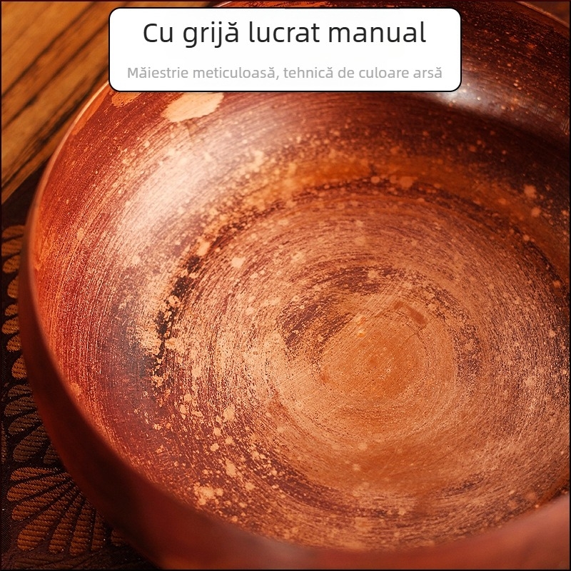 Spălător din cupru pur pentru stilou și ceai, recipient mare pentru resturi de ceai, accesorii de ceremonie a ceaiului în stil chinezesc pentru birou și casă