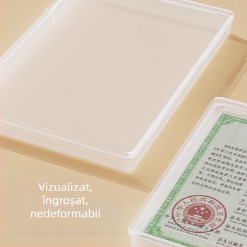 Cutie pentru dosare medicale și registre de vaccinare; cutie de depozitare a certificatului de naștere; husă de protecție