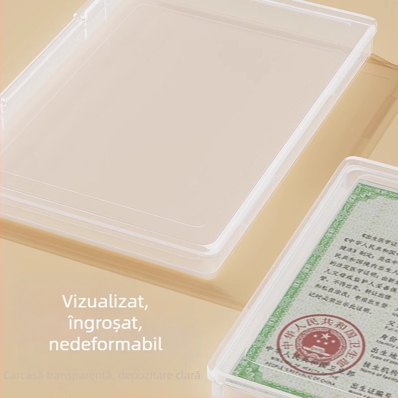 Cutie pentru dosare medicale și registre de vaccinare; cutie de depozitare a certificatului de naștere; husă de protecție