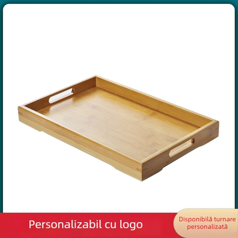 Set Gongfu de ceai cu tavă din bambus, stil japonez, design modern minimalist, tavă de drenaj, mic set pentru ceai