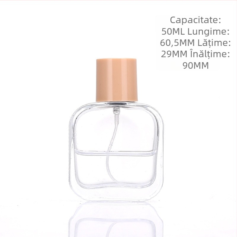 Flacon din sticlă pentru parfum, 30 ml, recipient gol pentru mostre cosmetice, flacon pulverizator pentru apă florală, cu mecanism de presare