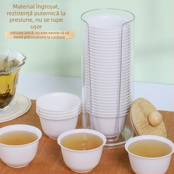 Cești Gongfu de ceai, de unică folosință, ambalate în pungă, biodegradabile, de calitate alimentară, portabile pentru călătorii în aer liber