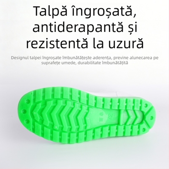 Ghete de lucru albe pentru industria alimentară, impermeabile, antiaderente la alunecare, rezistente la ulei, căptușite cu fleece pentru căldură, pentru bărbați