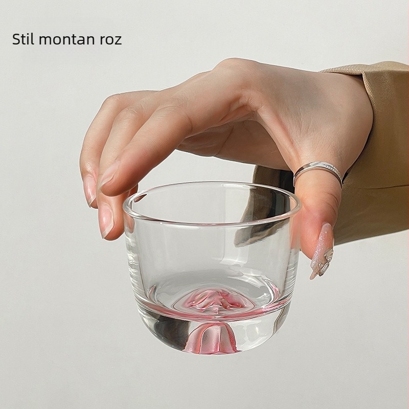 Ceașă de sticlă pentru ceai și băuturi spirtoase, rezistentă la căldură, design de înaltă calitate, stil chinezesc