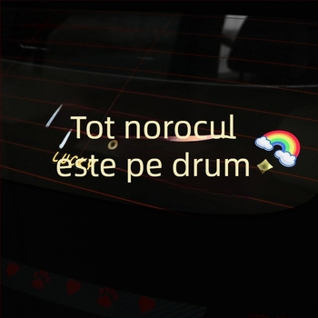 Autocolant auto personalizat cu text creativ pentru geamuri și plafon