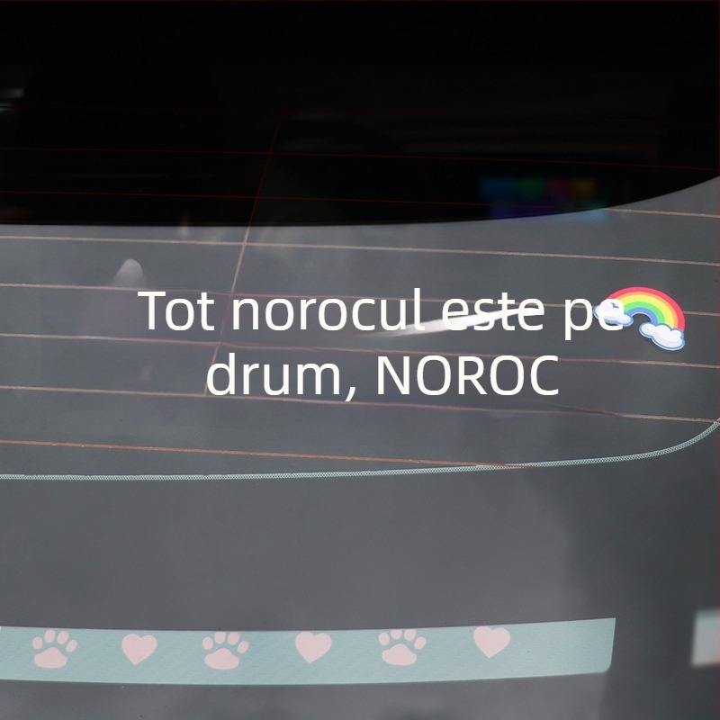 Autocolant auto personalizat cu text creativ pentru geamuri și plafon