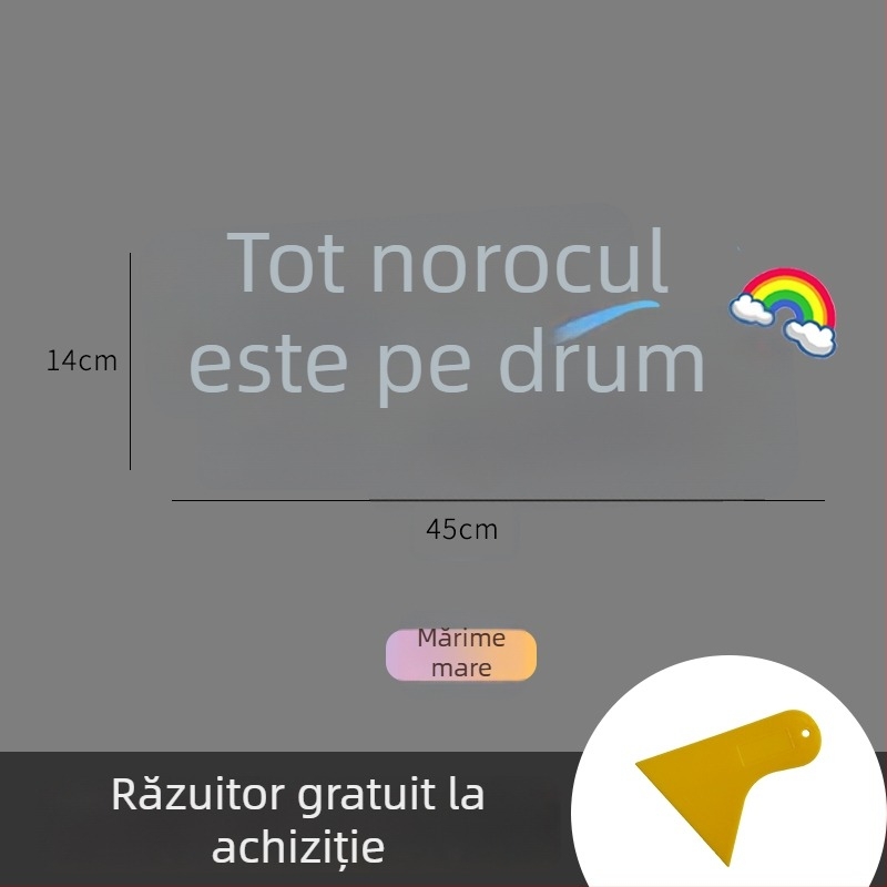Autocolant auto personalizat cu text creativ pentru geamuri și plafon