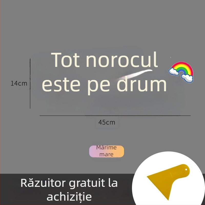 Autocolant auto personalizat cu text creativ pentru geamuri și plafon