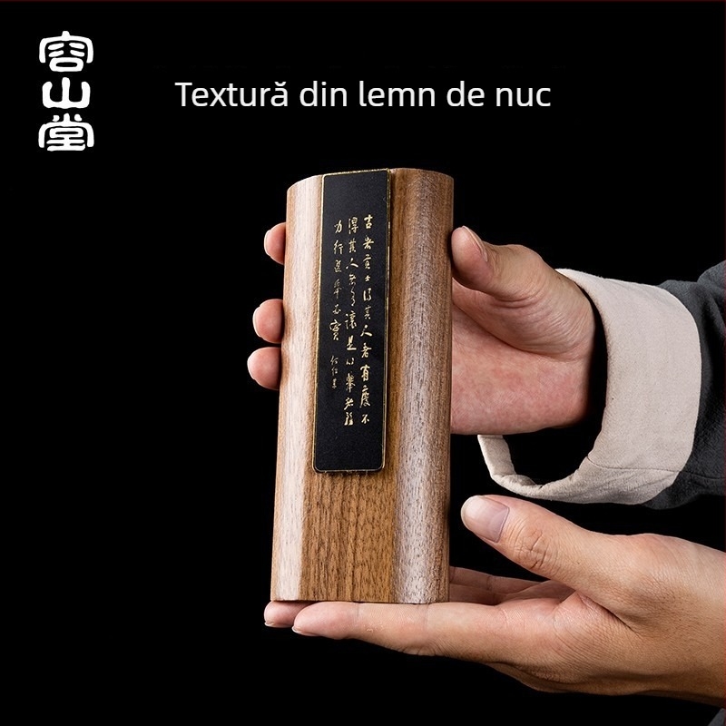 Rongshantang Cântar electronic din lemn masiv pentru ceai vrac – afișaj de greutate și accesorii pentru ceremonia ceaiului