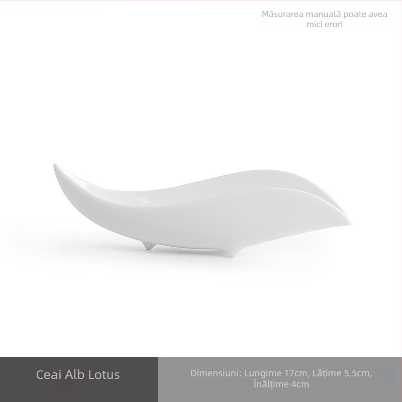 Tavă ceramică albă pentru ceai din dinastiile Tang și Song, accesorii pentru setul Kung Fu de ceai, lingură de ceai, ceremonial de ceai la domiciliu, separator de ceai, accesorii pentru ceai