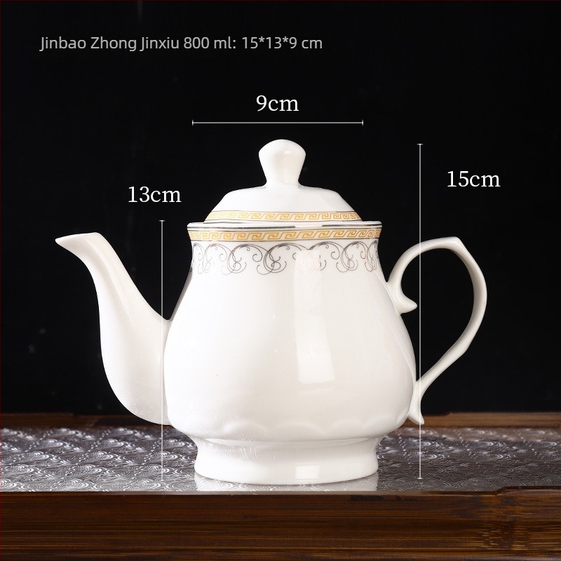 Ceainic ceramic rezistent la temperaturi înalte, stil chinezesc, capacitate mare, pentru uz casnic, cești din porțelan