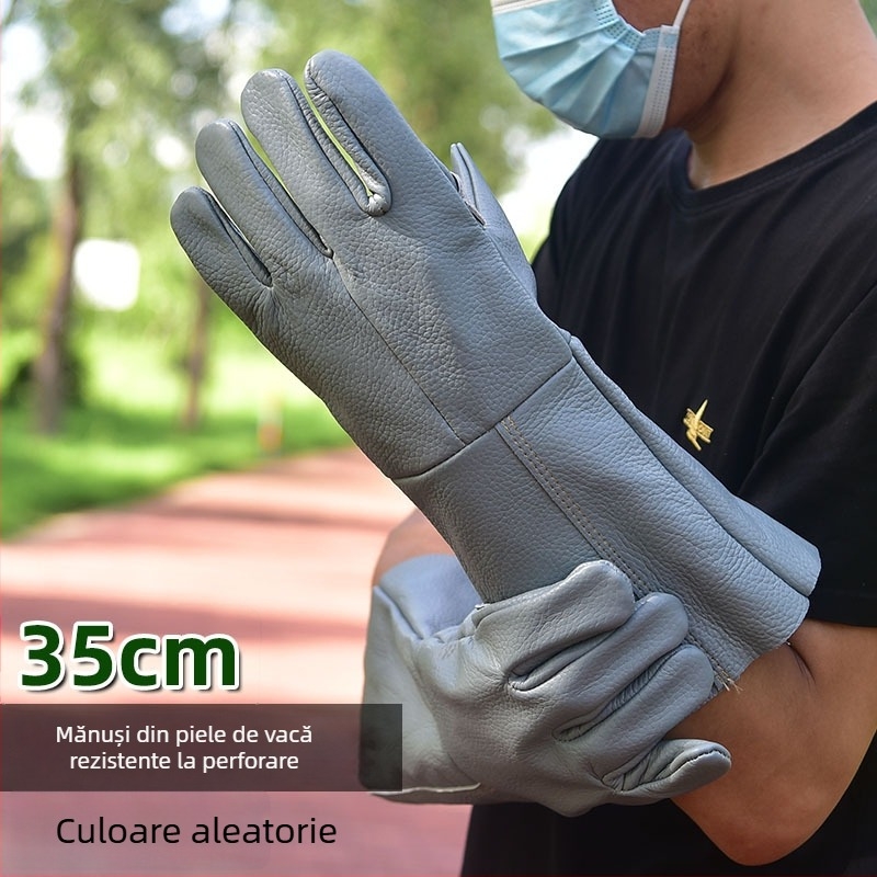 Mănuși de grădină din piele de vită, cu protecție, anti-tăiere și anti-derapare, pentru decojirea durianului, recoltarea castanelor, tăierea ardeilor și a trandafirilor