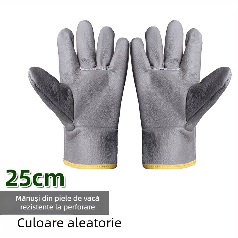 Mănuși de grădină din piele de vită, cu protecție, anti-tăiere și anti-derapare, pentru decojirea durianului, recoltarea castanelor, tăierea ardeilor și a trandafirilor