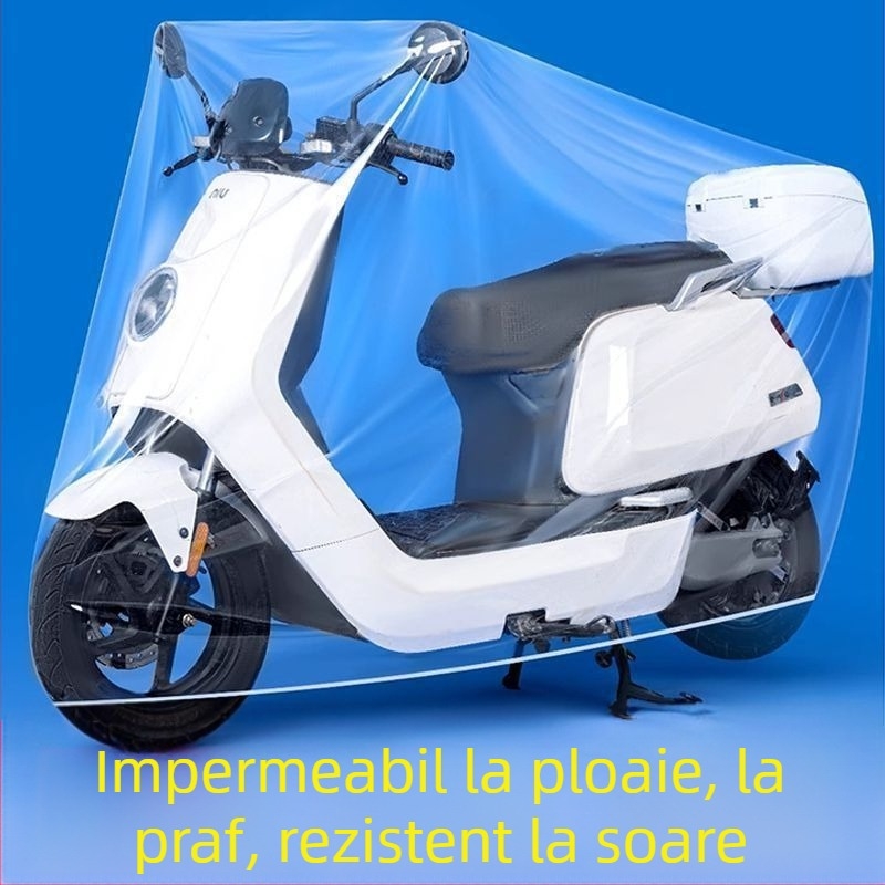 Acoperire pentru bicicletă rezistentă la ploaie și praf, husă groasă pentru bicicletă de munte, protecție transparentă impermeabilă