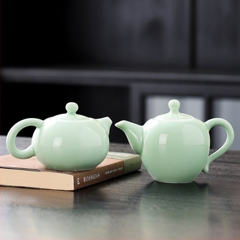 Ceainic Celadon Xishi, set ceramic Kung Fu pentru ceai, anti-arzire, design minimalist modern, cadou personalizat