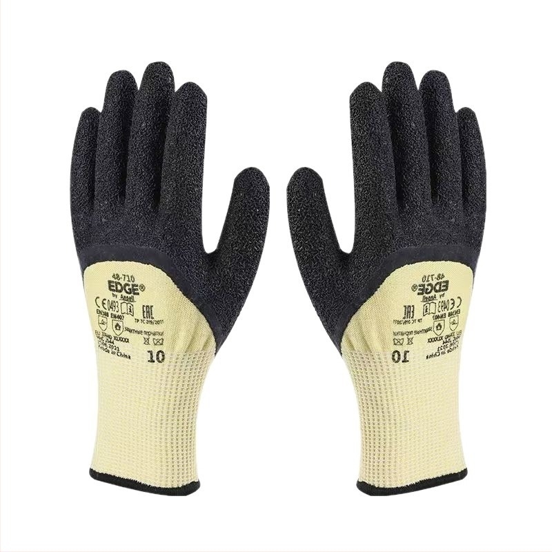 Mănuși de sudură din Kevlar, cu protecție la tăiere și textură cu relie, rezistente la temperaturi înalte, antiderapante, rezistente la uzură, protecție împotriva perforării, mănuși de protecție pentru muncă