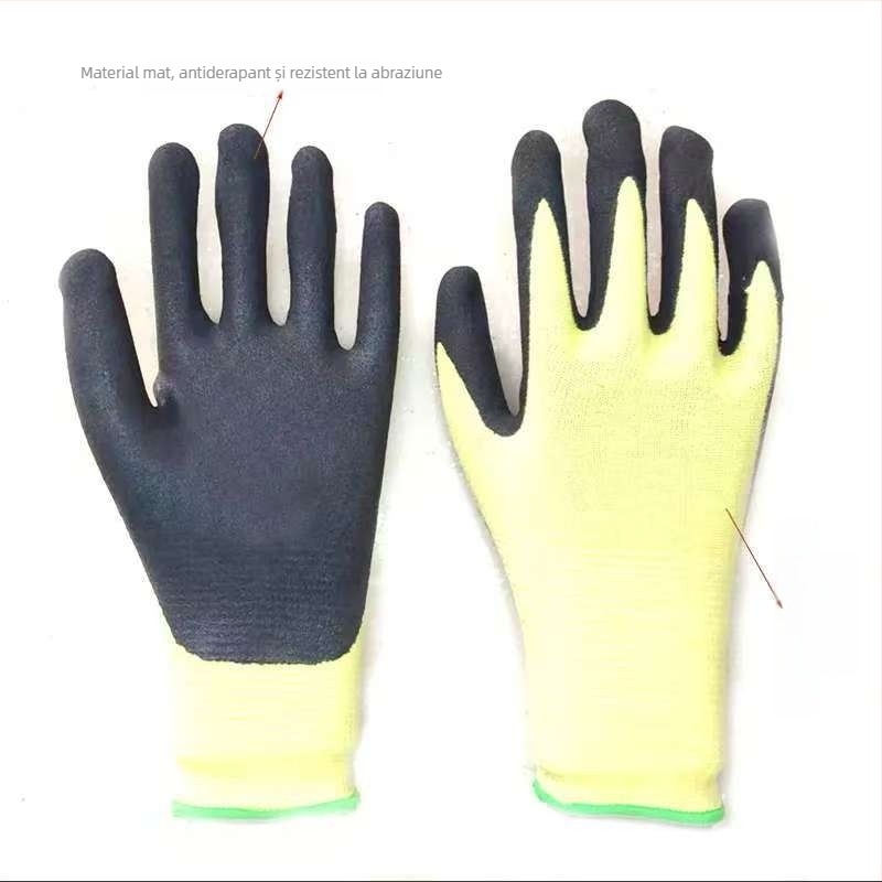 Mănuși de sudură din Kevlar, cu protecție la tăiere și textură cu relie, rezistente la temperaturi înalte, antiderapante, rezistente la uzură, protecție împotriva perforării, mănuși de protecție pentru muncă
