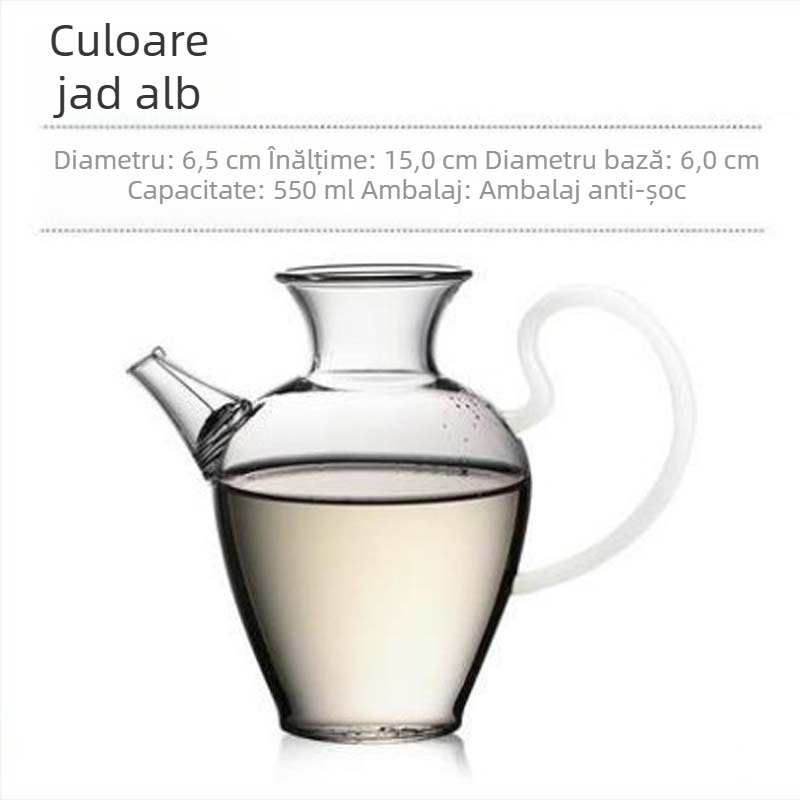 Ceainic din sticlă, design Song, pentru uz casnic, capacitate mare, rezistent la căldură, set ceai cu cană de distribuție echilibrată