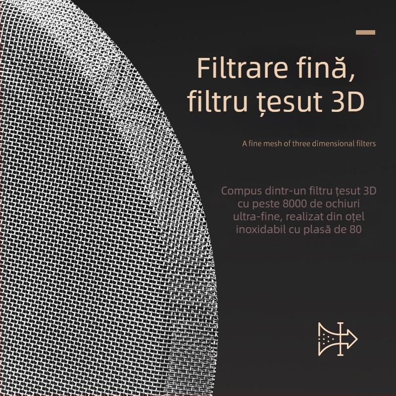 Cafetieră franțuzească din sticlă borosilicat înaltă, filtru din oțel inoxidabil 304, pentru cafea și ceai, spumator de lapte