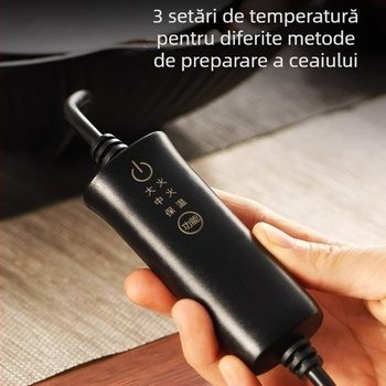 Ceainic din sticlă, în stil chinezesc, pentru prepararea ceaiului la temperaturi înalte — set ceainic pentru uz casnic