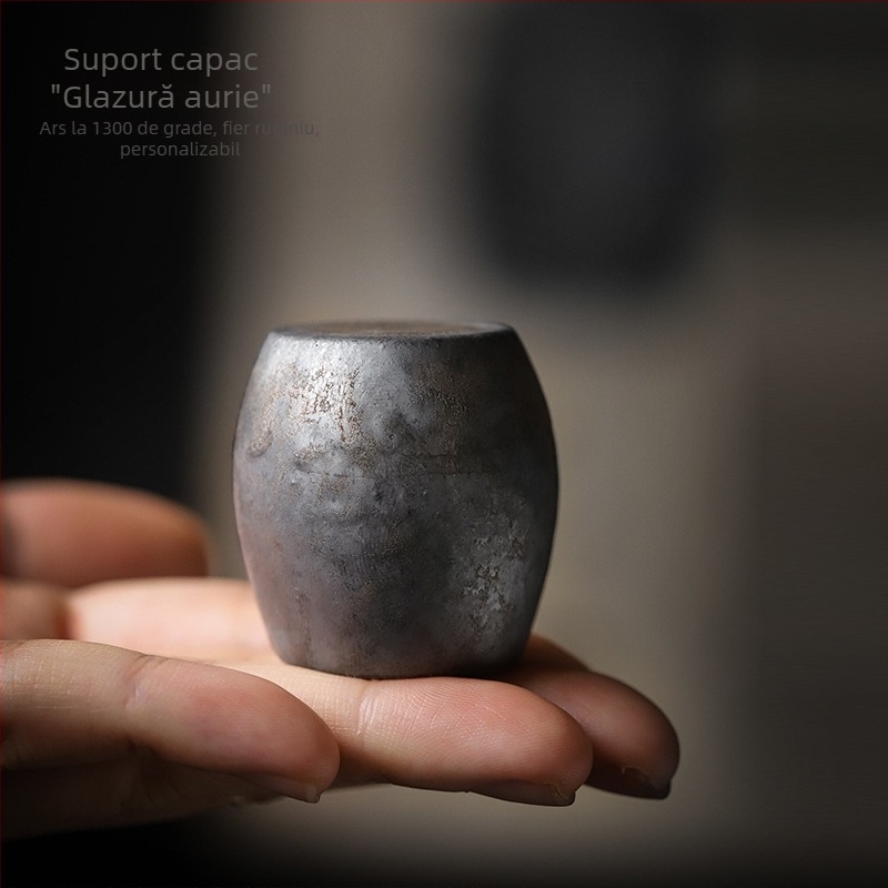 Suport personalizat pentru capac de ceai pentru ceainice din lut mov și din fier, bază ceramică pentru capac, accesorii ceremonie ceaiului