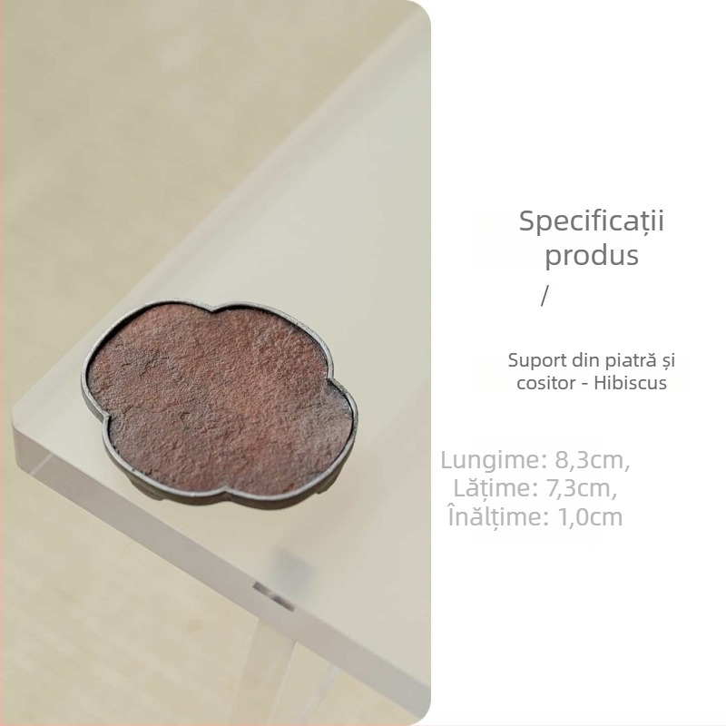 Suport din piatră pentru ceai cu izolație termică, suport creativ pentru ceainic mic și capac pentru tava de ceai – accesorii pentru ceremonialul ceaiului