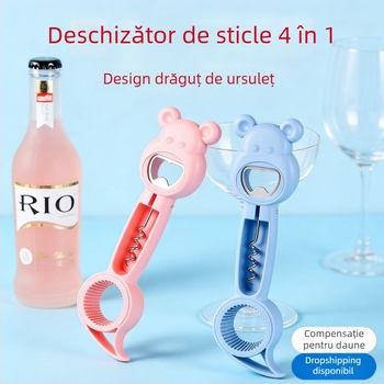 Deschizător magnetic creativ pentru conserve și sticle, cu magnet de frigider pentru depozitare