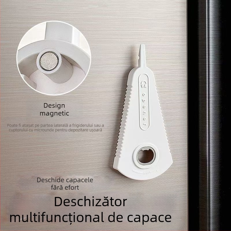 Deschizător magnetic multifuncțional pentru conserve, pentru uz casnic, deschizător de sticle din ABS, instrument pentru deschiderea conservelor, deschidător pentru capacele băuturilor