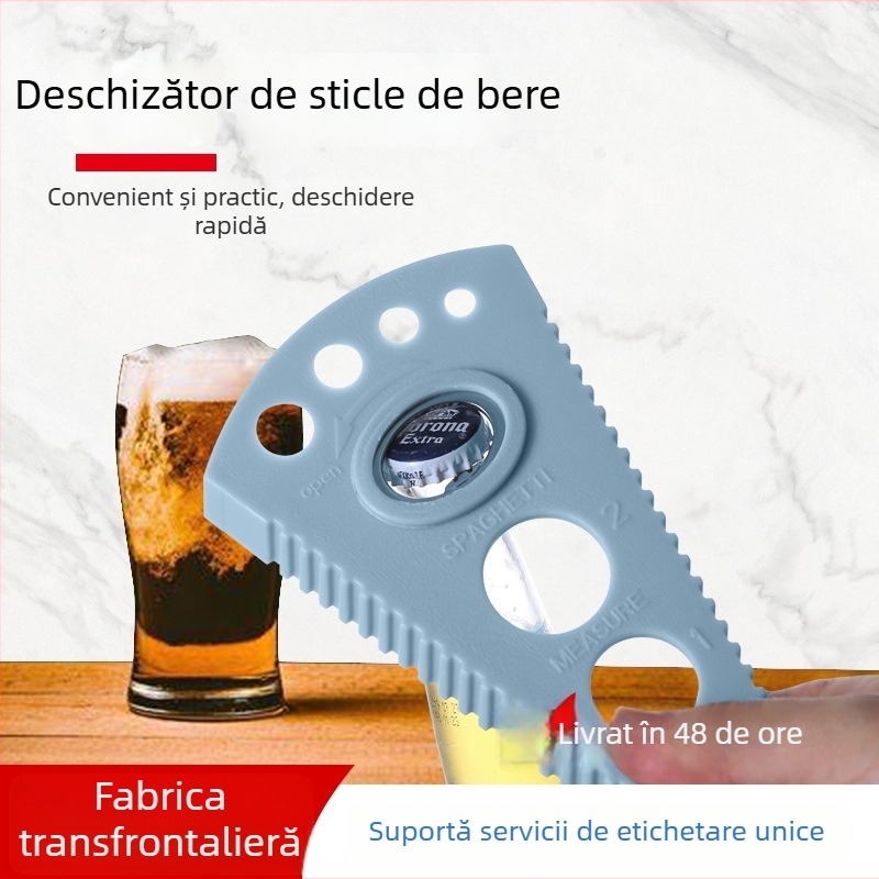 Deschizător multifuncțional pentru bere, cu orificiu pentru scoaterea capacelor – unealtă de uz casnic, economie de efort