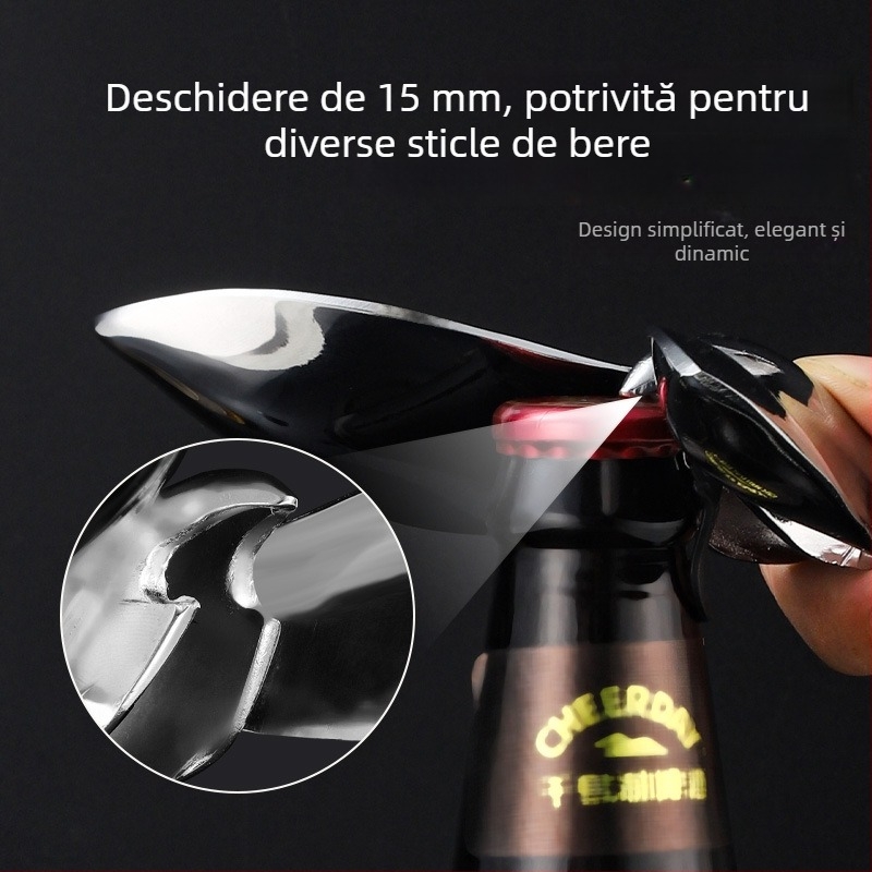 Deschizător de sticle în formă de pasăre, din aliaj de zinc, design echilibrat