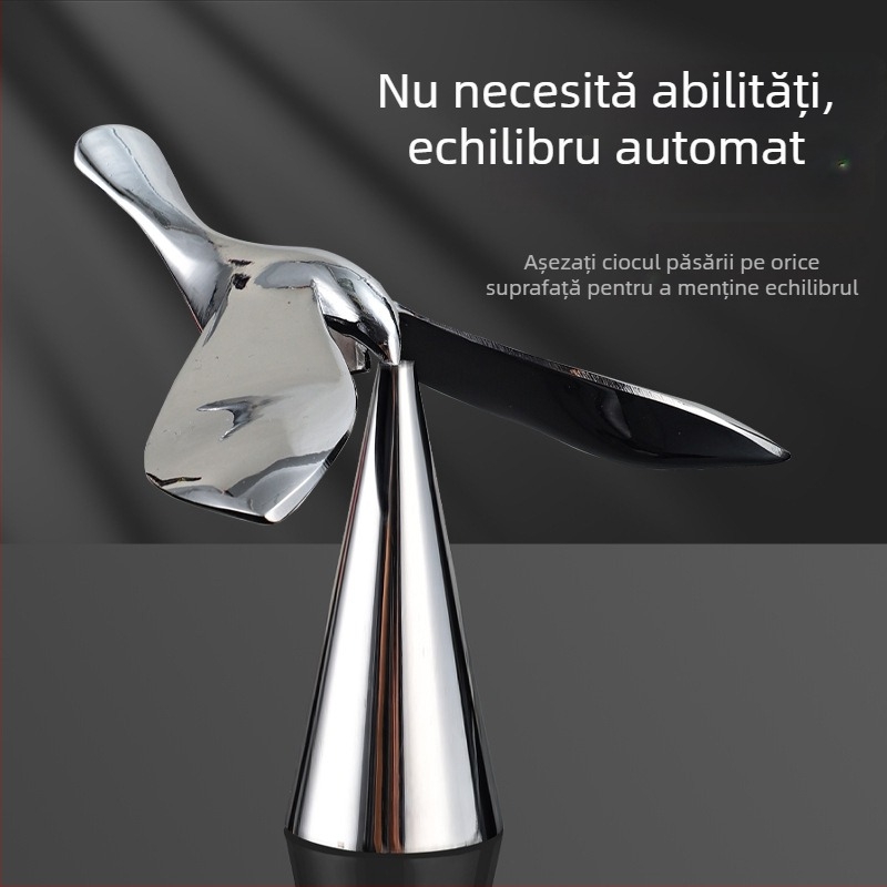 Deschizător de sticle în formă de pasăre, din aliaj de zinc, design echilibrat