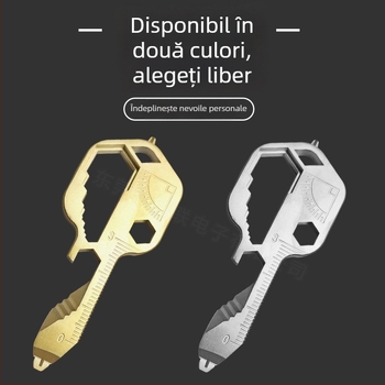 Unealtă multifuncțională pentru breloc cu deschizător de sticle