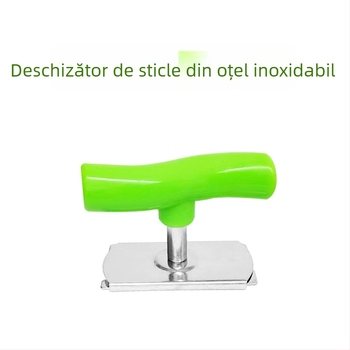 Deschizător multifuncțional din oțel inoxidabil pentru conserve și capace de sticle, instrument de bucătărie cu priză antiderapantă