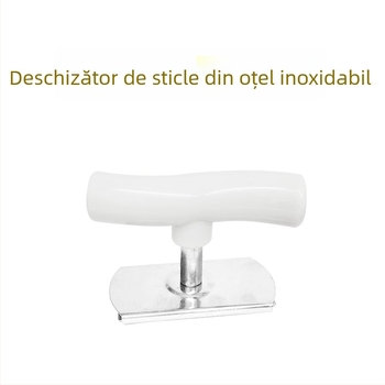 Deschizător multifuncțional din oțel inoxidabil pentru conserve și capace de sticle, instrument de bucătărie cu priză antiderapantă