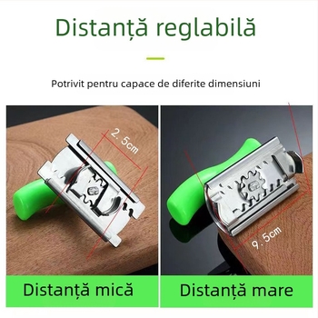 Deschizător multifuncțional din oțel inoxidabil pentru conserve și capace de sticle, instrument de bucătărie cu priză antiderapantă