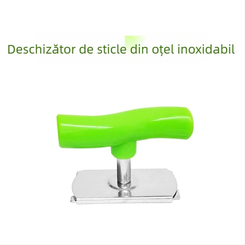 Deschizător multifuncțional din oțel inoxidabil pentru conserve și capace de sticle, instrument de bucătărie cu priză antiderapantă