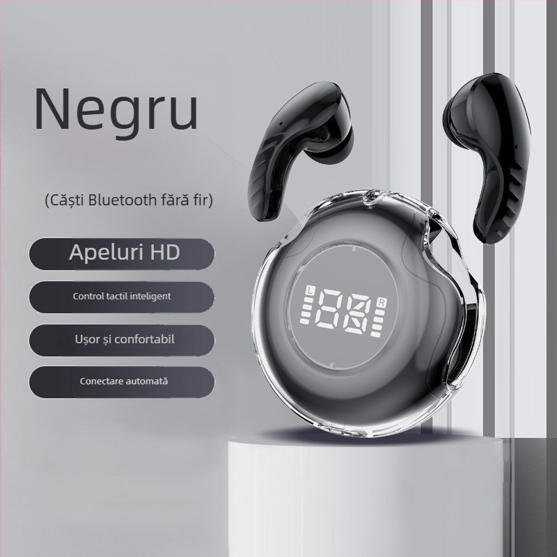 Căști Bluetooth true wireless, in-ear, cu anulare a zgomotului, sunet de înaltă calitate, gestionare a apelurilor, pentru sport, compatibile cu telefoane