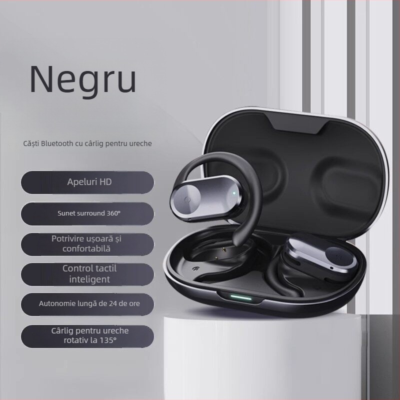 Căști Bluetooth true wireless, in-ear, cu anulare a zgomotului, sunet de înaltă calitate, gestionare a apelurilor, pentru sport, compatibile cu telefoane